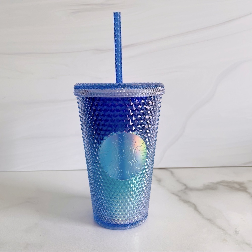 Starbucks Summer 2021 Mermaid Blue/Purple Ombré Studded Grande Tumbler- 16oz